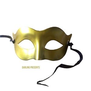 SUPER HERO FACE MASK UNISEX COLOR GOLD